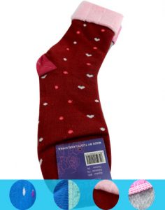 Calcetín De Dama Interior De Toalla x12 pares Talla: Estándar