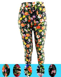 Calza Floreada Interior Piel x 4 unds Tallas: Estándar