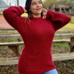 abrigo rojo de dama
