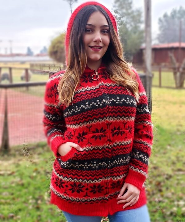 Chaleco con diseño rojo