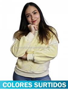 Poleron Plush con Bolsillo x 4 Unds. Talla: S/M - M/L - Imagen 2