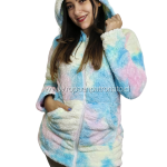 Poleron Tye Die Peludito x 4 Und. Talla: S/M - L/XL